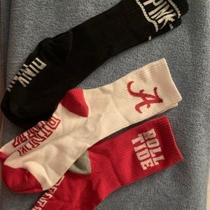 PINK CREW SOCKS